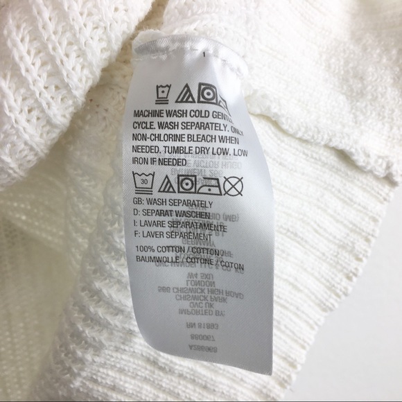 Logo | Cream Tan Lace Knit Sweater | Medium - Picture 6 of 6